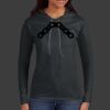 Ladies 100% Ring Spun Cotton Long Sleeve Hooded T Shirt Thumbnail