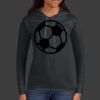 Ladies 100% Ring Spun Cotton Long Sleeve Hooded T Shirt Thumbnail