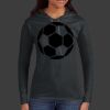 Ladies 100% Ring Spun Cotton Long Sleeve Hooded T Shirt Thumbnail