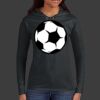 Ladies 100% Ring Spun Cotton Long Sleeve Hooded T Shirt Thumbnail
