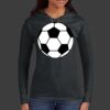 Ladies 100% Ring Spun Cotton Long Sleeve Hooded T Shirt Thumbnail