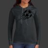 Ladies 100% Ring Spun Cotton Long Sleeve Hooded T Shirt Thumbnail