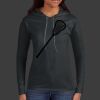 Ladies 100% Ring Spun Cotton Long Sleeve Hooded T Shirt Thumbnail