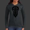 Ladies 100% Ring Spun Cotton Long Sleeve Hooded T Shirt Thumbnail