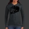 Ladies 100% Ring Spun Cotton Long Sleeve Hooded T Shirt Thumbnail