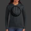 Ladies 100% Ring Spun Cotton Long Sleeve Hooded T Shirt Thumbnail