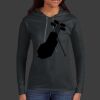 Ladies 100% Ring Spun Cotton Long Sleeve Hooded T Shirt Thumbnail