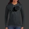 Ladies 100% Ring Spun Cotton Long Sleeve Hooded T Shirt Thumbnail
