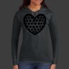 Ladies 100% Ring Spun Cotton Long Sleeve Hooded T Shirt Thumbnail