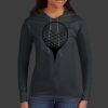 Ladies 100% Ring Spun Cotton Long Sleeve Hooded T Shirt Thumbnail