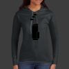 Ladies 100% Ring Spun Cotton Long Sleeve Hooded T Shirt Thumbnail