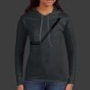 Ladies 100% Ring Spun Cotton Long Sleeve Hooded T Shirt Thumbnail