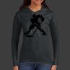 Ladies 100% Ring Spun Cotton Long Sleeve Hooded T Shirt Thumbnail