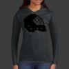 Ladies 100% Ring Spun Cotton Long Sleeve Hooded T Shirt Thumbnail