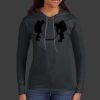 Ladies 100% Ring Spun Cotton Long Sleeve Hooded T Shirt Thumbnail