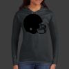 Ladies 100% Ring Spun Cotton Long Sleeve Hooded T Shirt Thumbnail