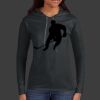 Ladies 100% Ring Spun Cotton Long Sleeve Hooded T Shirt Thumbnail