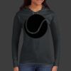 Ladies 100% Ring Spun Cotton Long Sleeve Hooded T Shirt Thumbnail