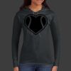 Ladies 100% Ring Spun Cotton Long Sleeve Hooded T Shirt Thumbnail