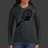 Ladies 100% Ring Spun Cotton Long Sleeve Hooded T Shirt Thumbnail