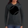 Ladies 100% Ring Spun Cotton Long Sleeve Hooded T Shirt Thumbnail