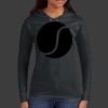 Ladies 100% Ring Spun Cotton Long Sleeve Hooded T Shirt Thumbnail