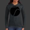 Ladies 100% Ring Spun Cotton Long Sleeve Hooded T Shirt Thumbnail