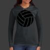 Ladies 100% Ring Spun Cotton Long Sleeve Hooded T Shirt Thumbnail