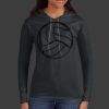 Ladies 100% Ring Spun Cotton Long Sleeve Hooded T Shirt Thumbnail