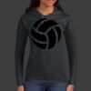 Ladies 100% Ring Spun Cotton Long Sleeve Hooded T Shirt Thumbnail