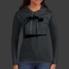 Ladies 100% Ring Spun Cotton Long Sleeve Hooded T Shirt Thumbnail