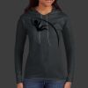 Ladies 100% Ring Spun Cotton Long Sleeve Hooded T Shirt Thumbnail