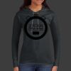 Ladies 100% Ring Spun Cotton Long Sleeve Hooded T Shirt Thumbnail