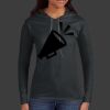 Ladies 100% Ring Spun Cotton Long Sleeve Hooded T Shirt Thumbnail