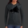 Ladies 100% Ring Spun Cotton Long Sleeve Hooded T Shirt Thumbnail