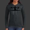 Ladies 100% Ring Spun Cotton Long Sleeve Hooded T Shirt Thumbnail
