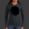 Ladies 100% Ring Spun Cotton Long Sleeve Hooded T Shirt Thumbnail