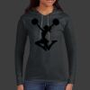 Ladies 100% Ring Spun Cotton Long Sleeve Hooded T Shirt Thumbnail
