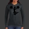Ladies 100% Ring Spun Cotton Long Sleeve Hooded T Shirt Thumbnail