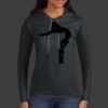 Ladies 100% Ring Spun Cotton Long Sleeve Hooded T Shirt Thumbnail