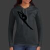 Ladies 100% Ring Spun Cotton Long Sleeve Hooded T Shirt Thumbnail