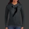 Ladies 100% Ring Spun Cotton Long Sleeve Hooded T Shirt Thumbnail