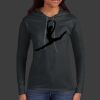 Ladies 100% Ring Spun Cotton Long Sleeve Hooded T Shirt Thumbnail