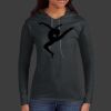 Ladies 100% Ring Spun Cotton Long Sleeve Hooded T Shirt Thumbnail