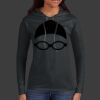 Ladies 100% Ring Spun Cotton Long Sleeve Hooded T Shirt Thumbnail