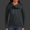 Ladies 100% Ring Spun Cotton Long Sleeve Hooded T Shirt Thumbnail