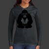 Ladies 100% Ring Spun Cotton Long Sleeve Hooded T Shirt Thumbnail