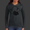 Ladies 100% Ring Spun Cotton Long Sleeve Hooded T Shirt Thumbnail