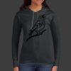 Ladies 100% Ring Spun Cotton Long Sleeve Hooded T Shirt Thumbnail