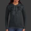 Ladies 100% Ring Spun Cotton Long Sleeve Hooded T Shirt Thumbnail